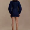 Cosmala Denim Long Sleeve Mini Dress – Indigo Blue Cosmala Denim Long Sleeve Mini Dress – Indigo Blue