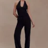Cressida Crepe Halter Top – Black Cressida Crepe Halter Top – Black