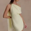 Daisie Chiffon Mini Dress – Lemon Daisie Chiffon Mini Dress – Lemon