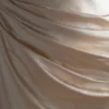 Dalia Off Shoulder Satin Maxi Dress – Blush Gold Dalia Off Shoulder Satin Maxi Dress – Blush Gold