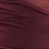 Dallas One Shoulder Mesh Mini Dress – Mahogany