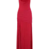 Dania Cowl Neck Slinky Maxi Dress – Fuchsia Pink