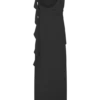 Daria Draped Chiffon Maxi Dress – Black Daria Draped Chiffon Maxi Dress – Black