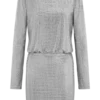 Darius Diamante Cowl Mini Dress – Silver Darius Diamante Cowl Mini Dress – Silver