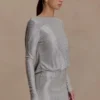 Darius Diamante Cowl Mini Dress – Silver Darius Diamante Cowl Mini Dress – Silver