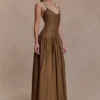 Darling Linen Maxi Dress – Chocolate Darling Linen Maxi Dress – Chocolate