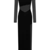Davina Velvet And Mesh Maxi Dress – Black Davina Velvet And Mesh Maxi Dress – Black