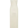 Deeliah Halterneck Crochet Maxi Dress – Ivory