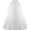 Delphine Satin Strapless Maxi Gown – White Delphine Satin Strapless Maxi Gown – White