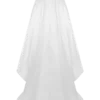 Delphine Satin Strapless Maxi Gown – White Delphine Satin Strapless Maxi Gown – White