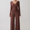Sari Long Sleeve Modal Top – Chocolate