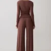 Sari Long Sleeve Modal Top – Chocolate