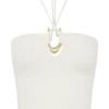 Dimitri Knit Halter Top With Hardware – Ivory Dimitri Knit Halter Top With Hardware – Ivory