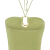 Dimitri Knit Halter Top With Hardware – Light Olive