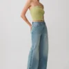 Dimitri Knit Halter Top With Hardware – Light Olive