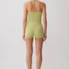 Dimitri Mini Knit Shorts With Belt – Light Olive Dimitri Mini Knit Shorts With Belt – Light Olive