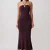Dimitri Knit Midi Dress – Chocolate Dimitri Knit Midi Dress – Chocolate