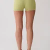 Dimitri Mini Knit Shorts With Belt – Light Olive Dimitri Mini Knit Shorts With Belt – Light Olive