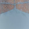 Dinah Lace And Satin Maxi Dress – Cornflower Blue