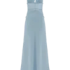 Dinah Lace And Satin Maxi Dress – Cornflower Blue