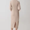 Dorian Fitted Shirt Midi Dress – Wheat Marle Dorian Fitted Shirt Midi Dress – Wheat Marle