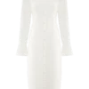 Dorian Fitted Shirt Midi Dress – White Dorian Fitted Shirt Midi Dress – White
