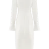 Dorian Fitted Shirt Midi Dress – White Dorian Fitted Shirt Midi Dress – White
