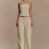 Ebony Embroidered Denim Jeans – Cream Ebony Embroidered Denim Jeans – Cream