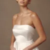 Eileen Strapless Wedding Gown – White Eileen Strapless Wedding Gown – White