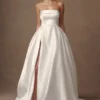 Eileen Strapless Wedding Gown – White Eileen Strapless Wedding Gown – White