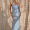 Elaine Chiffon Beaded Maxi Dress – Sky Blue Elaine Chiffon Beaded Maxi Dress – Sky Blue