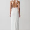 Elan Stretch Crepe Maxi Dress – White Elan Stretch Crepe Maxi Dress – White