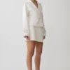 Elara Suiting Mini Skirt – Ivory Elara Suiting Mini Skirt – Ivory