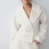 Elara Suiting Mini Skirt – Ivory Elara Suiting Mini Skirt – Ivory