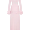 Electra Slinky Lace Maxi Dress – Ballet Pink Electra Slinky Lace Maxi Dress – Ballet Pink