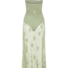 Elfie Crochet Halter Maxi Dress – Pastel Green Elfie Crochet Halter Maxi Dress – Pastel Green