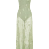 Elfie Crochet Halter Maxi Dress – Pastel Green Elfie Crochet Halter Maxi Dress – Pastel Green