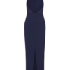 Elina Satin Necklace Maxi Dress – Navy Elina Satin Necklace Maxi Dress – Navy
