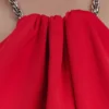 Elina Satin Necklace Maxi Dress – Red Elina Satin Necklace Maxi Dress – Red