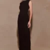 Elisa Diamante Neck Maxi Dress – Black Elisa Diamante Neck Maxi Dress – Black