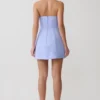 Ella Bow Detail Halter Mini Dress – Periwinkle Blue