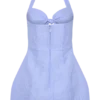 Ella Bow Detail Halter Mini Dress – Periwinkle Blue