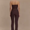 Elodie Strapless Cupped Knit Top – Chocolate Elodie Strapless Cupped Knit Top – Chocolate