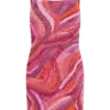 Eloise Hand Beaded Mini Dress – Pink Swirl Print Eloise Hand Beaded Mini Dress – Pink Swirl Print