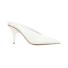 Emerson Patent Faux Leather Point Heel – Ivory
