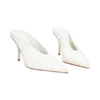 Emerson Patent Faux Leather Point Heel – Ivory