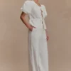 Janayia Cotton Wide Leg Pants – White Janayia Cotton Wide Leg Pants – White