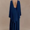 Emory Jersey Cape Maxi Dress – Navy Emory Jersey Cape Maxi Dress – Navy