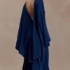 Emory Jersey Cape Maxi Dress – Navy Emory Jersey Cape Maxi Dress – Navy