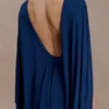 Emory Jersey Cape Maxi Dress – Navy Emory Jersey Cape Maxi Dress – Navy